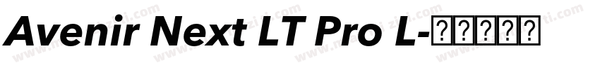 Avenir Next LT Pro L字体转换